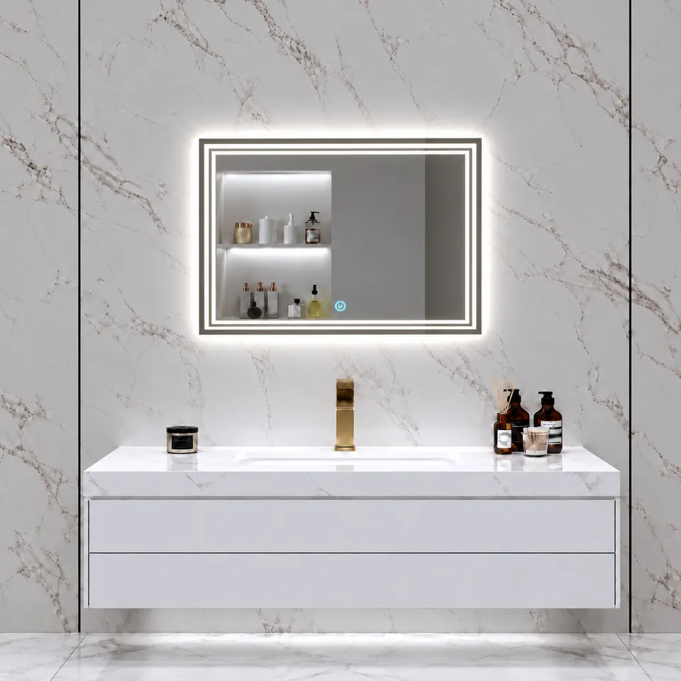Дзеркало з LED підсвіткою 70х50см прямокутне Scottsdale — фото 10