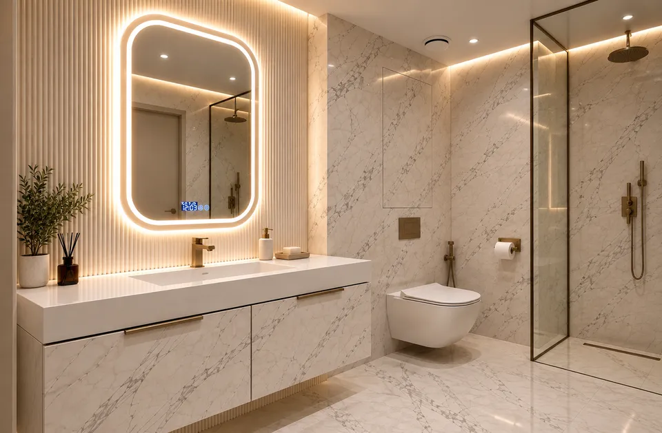 Дзеркало з LED підсвіткою 50х70см прямокутне Oxnard — фото 18