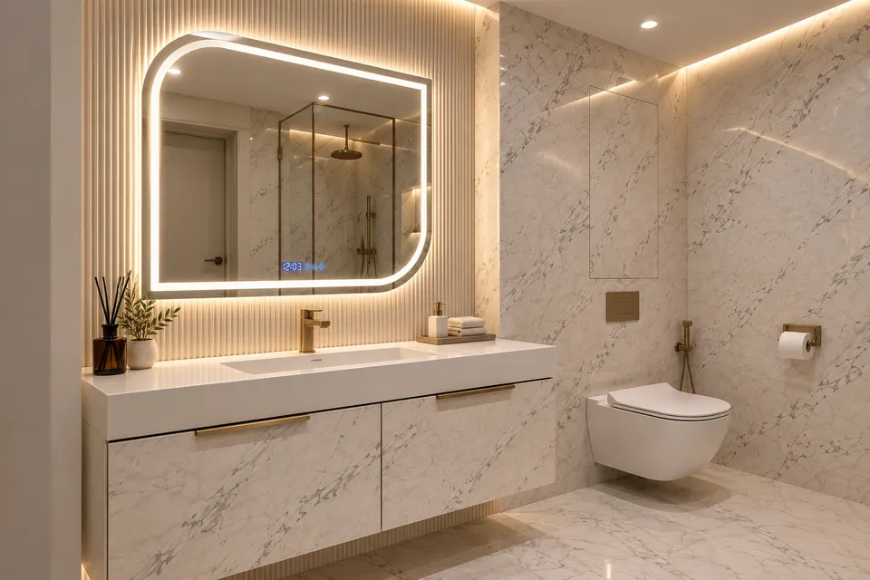Дзеркало з LED підсвіткою 50х50 см квадратне McKinney — фото 18