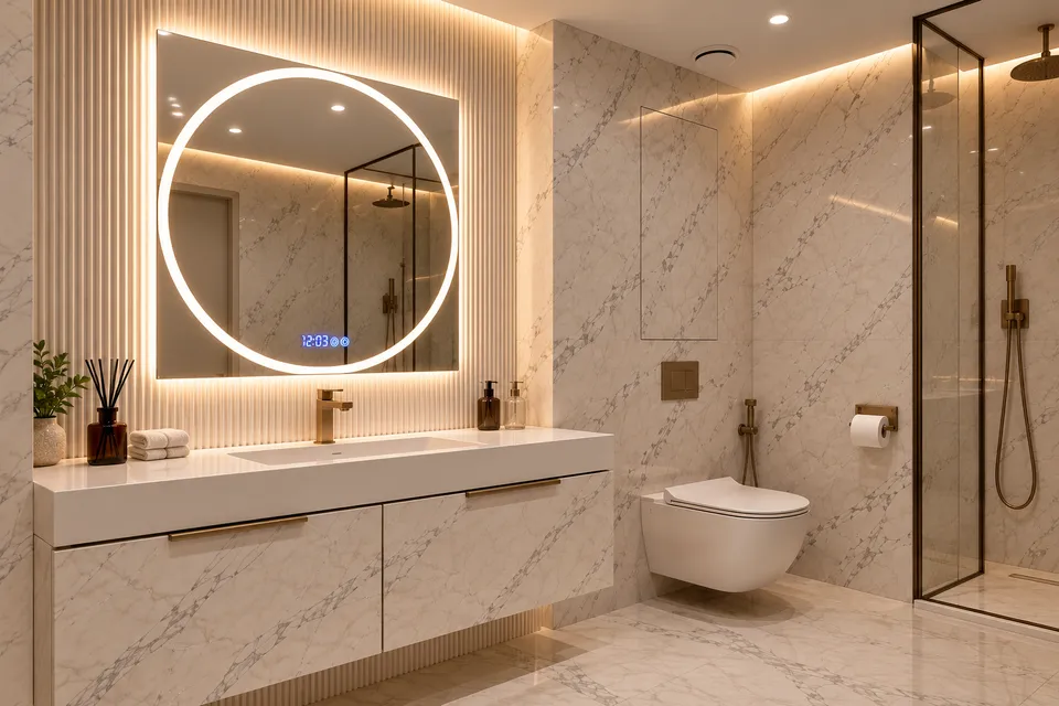 Дзеркало з LED підсвіткою 50х50см квадратне Glendale — фото 29