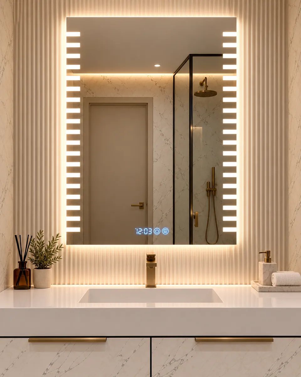 Дзеркало з LED підсвіткою 50х70см прямокутне Fremont — фото 16