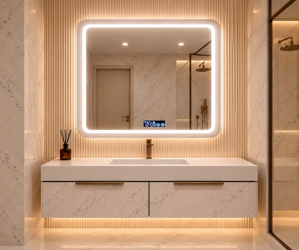 Дзеркало з LED підсвіткою 70х50см прямокутне Sacramento — фото 12