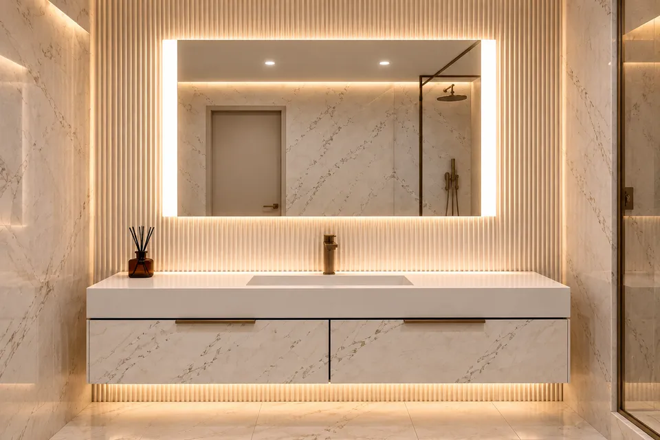 Дзеркало з LED підсвіткою 70х50см прямокутне Jersey City — фото 16