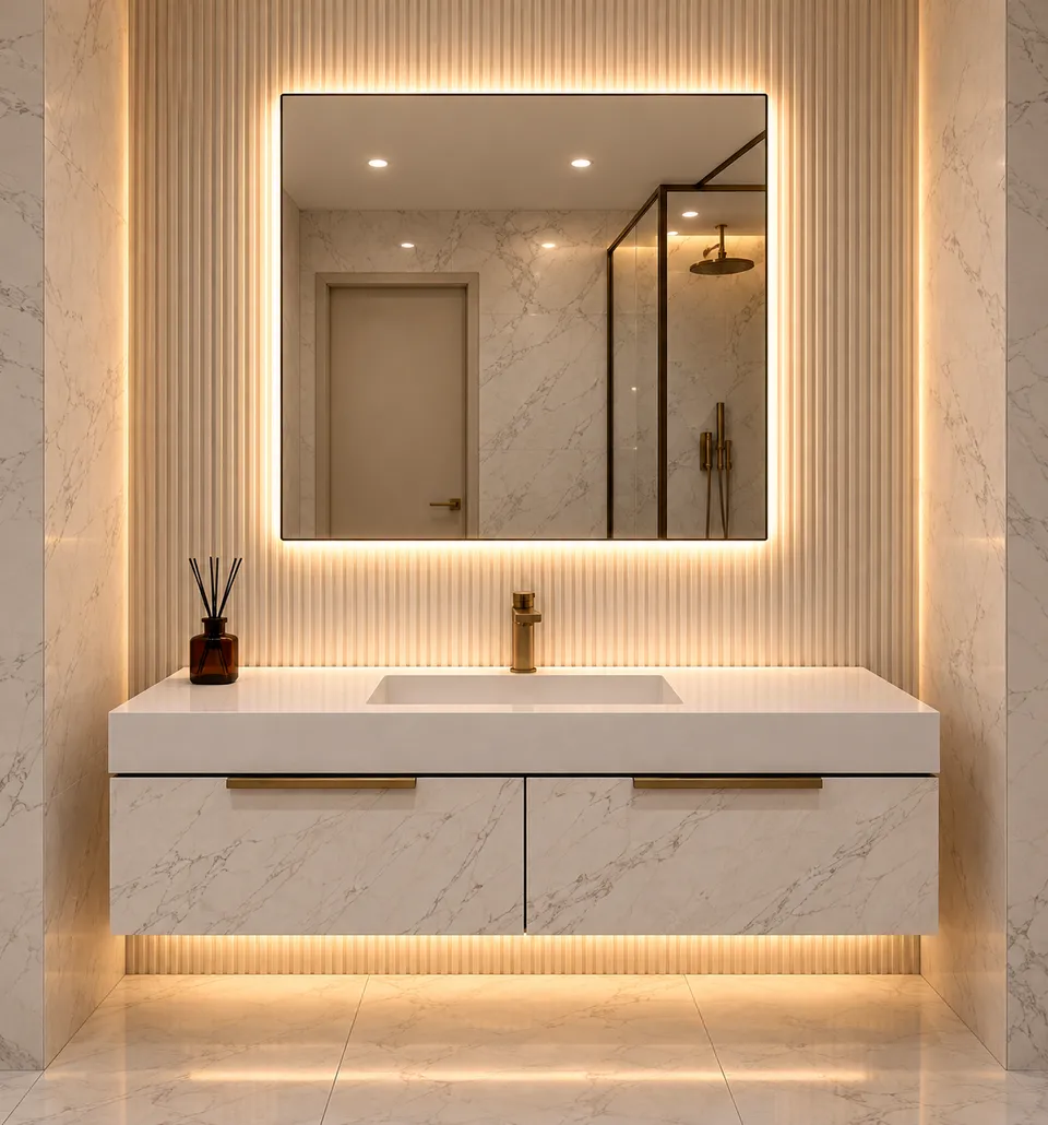 Дзеркало з LED підсвіткою 70х50см прямокутне Santa Clarita — фото 16