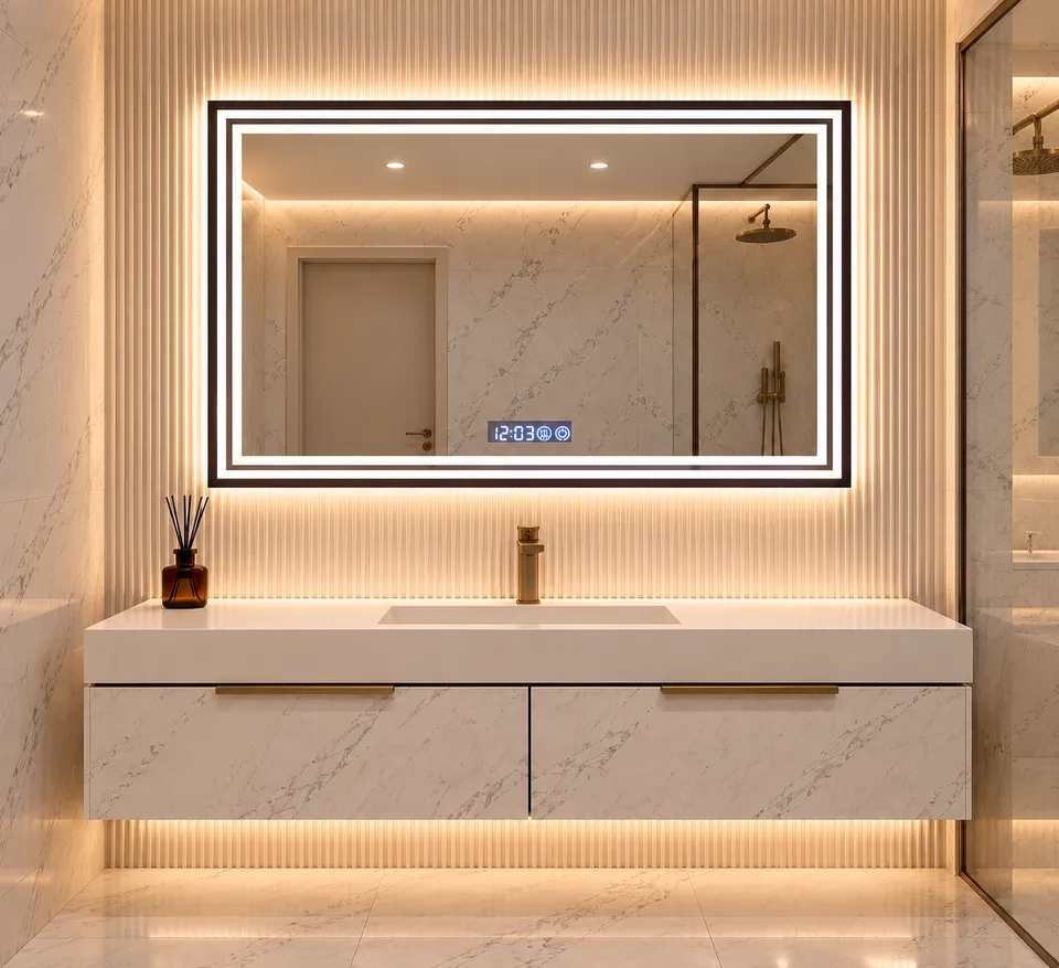 Дзеркало з LED підсвіткою 70х50см прямокутне Scottsdale — фото 16