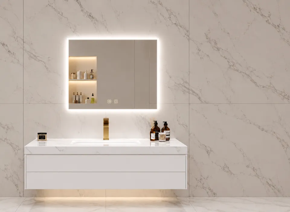 Дзеркало з LED підсвіткою 70х50см прямокутне Santa Clarita — фото 17