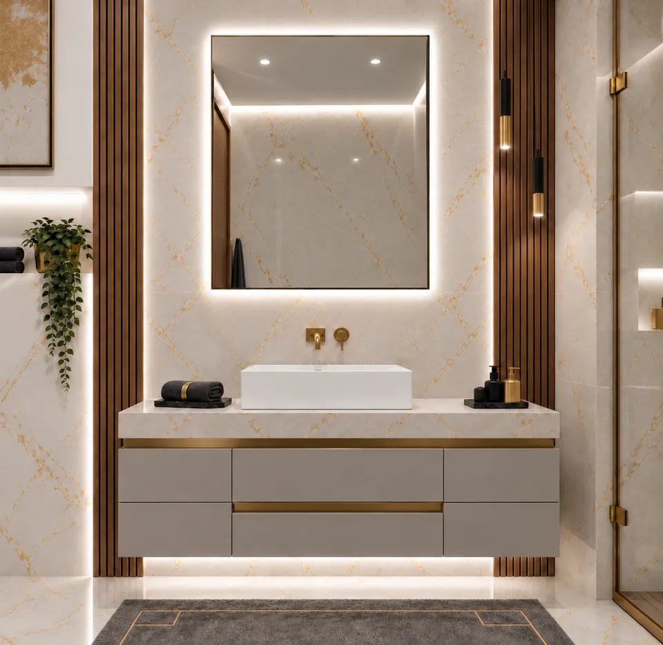 Дзеркало з LED підсвіткою 70х50см прямокутне Santa Clarita — фото 18