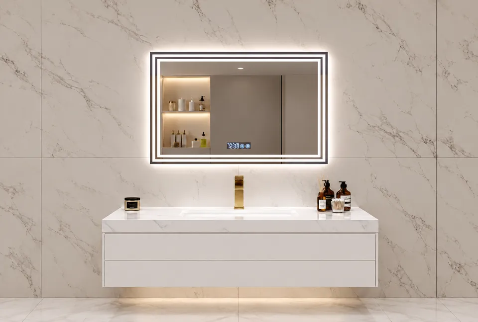 Дзеркало з LED підсвіткою 70х50см прямокутне Scottsdale — фото 12