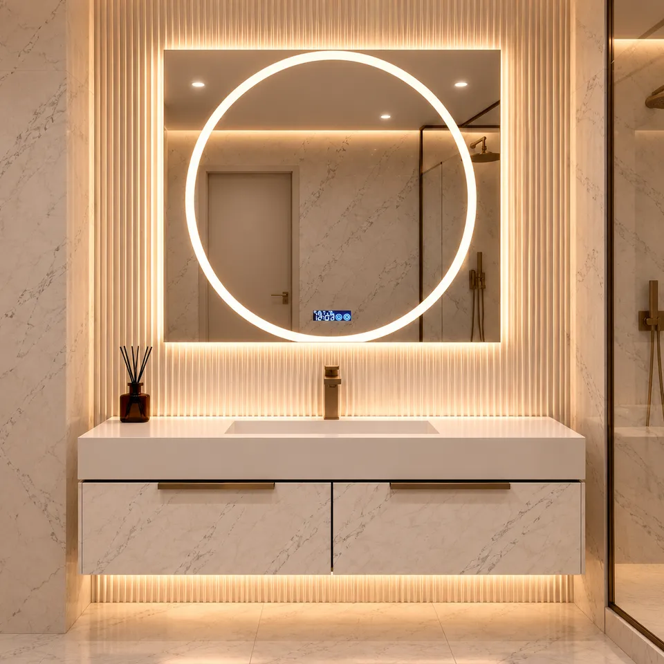 Дзеркало з LED підсвіткою 50х50см квадратне Glendale — фото 22