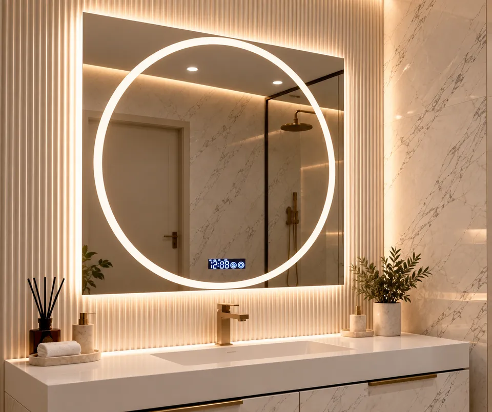 Дзеркало з LED підсвіткою 50х50см квадратне Glendale — фото 30