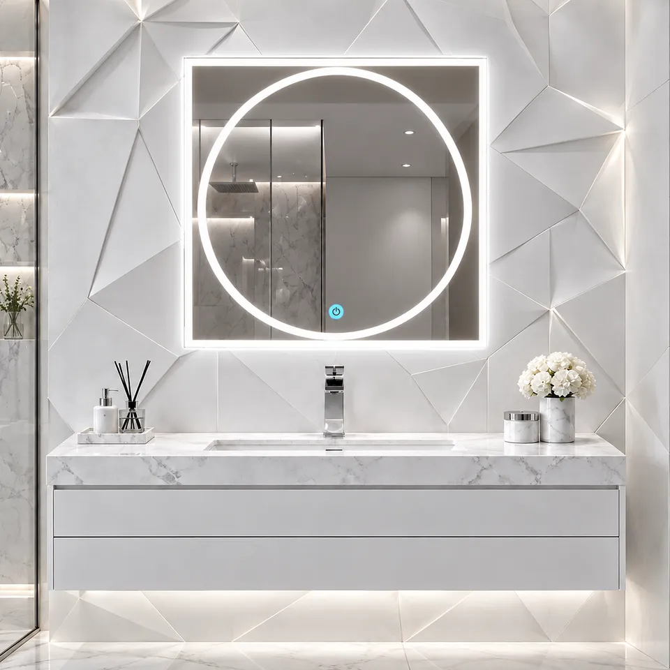 Дзеркало з LED підсвіткою 50х50см квадратне Glendale — фото 16