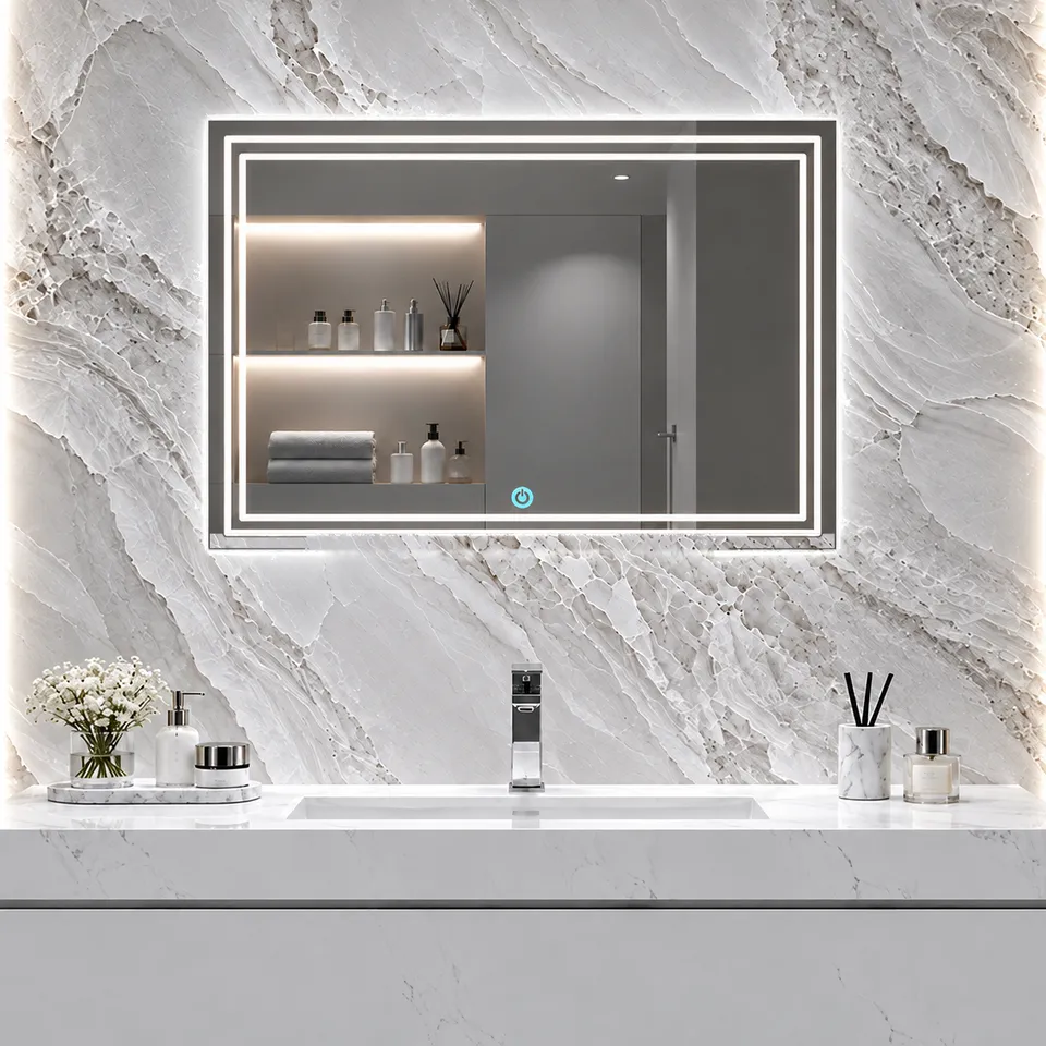Дзеркало з LED підсвіткою 70х50см прямокутне Scottsdale — фото 6