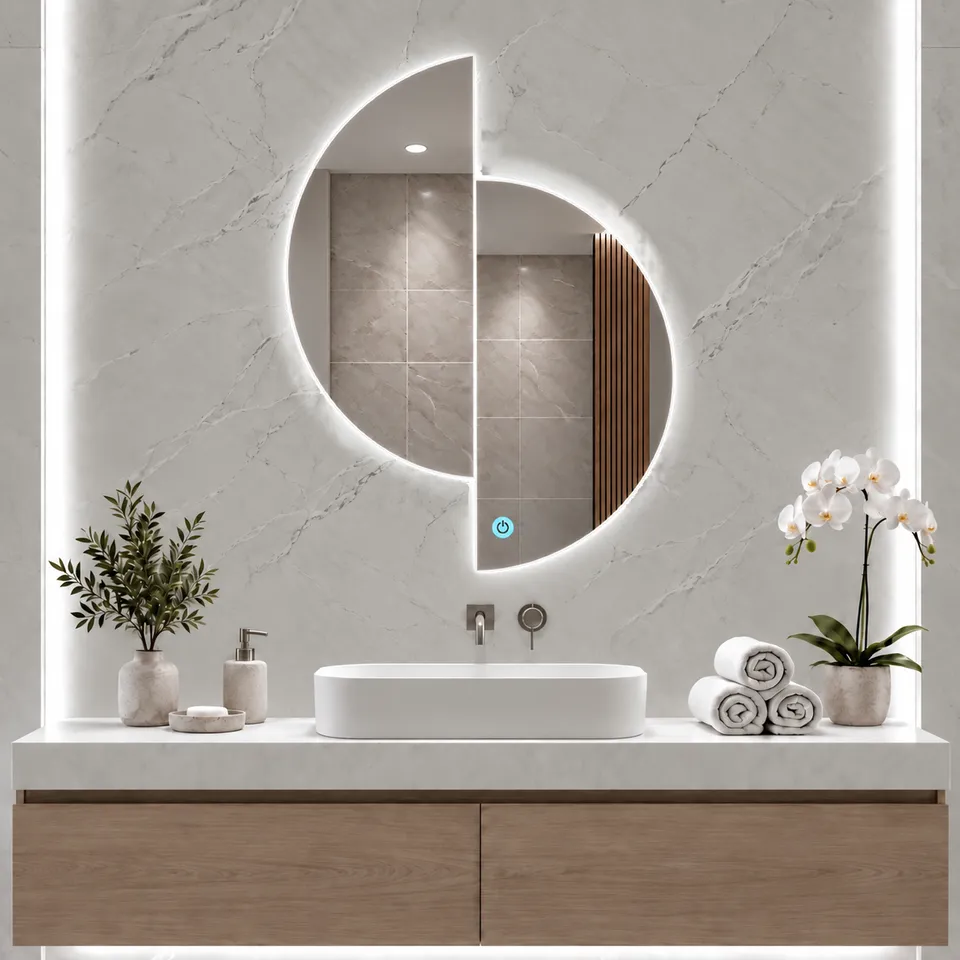 Дзеркало з LED підсвіткою 50х70см фігурне Nashville — фото 5