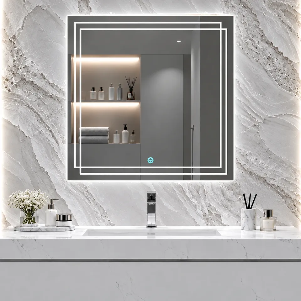 Дзеркало з LED підсвіткою 50х50см квадратне Bakersfield — фото 6