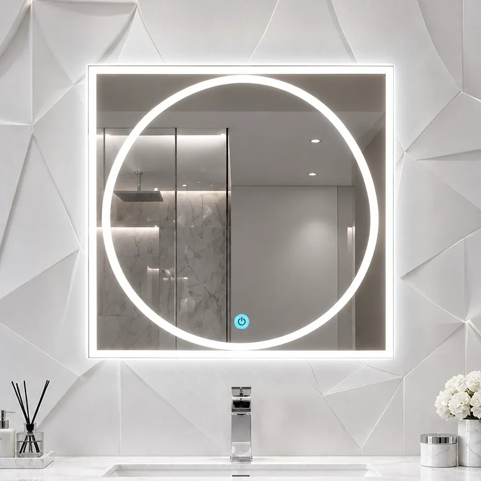 Дзеркало з LED підсвіткою 50х50см квадратне Glendale — фото 2