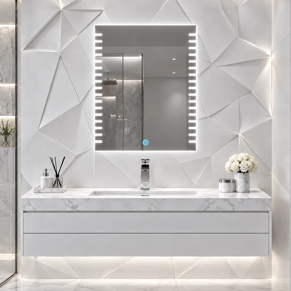 Дзеркало з LED підсвіткою 50х70см прямокутне Fremont — фото 7