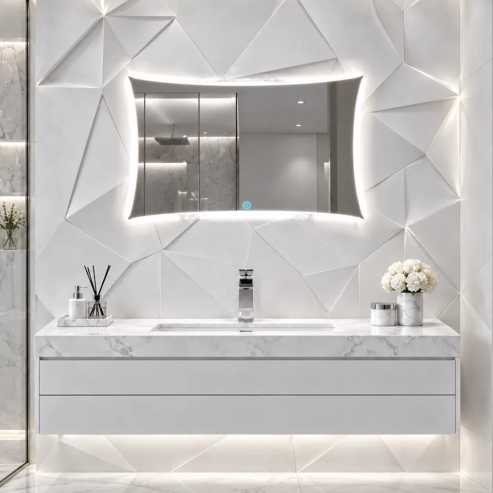 Дзеркало з LED підсвіткою 70х50см прямокутне Modesto — фото 7