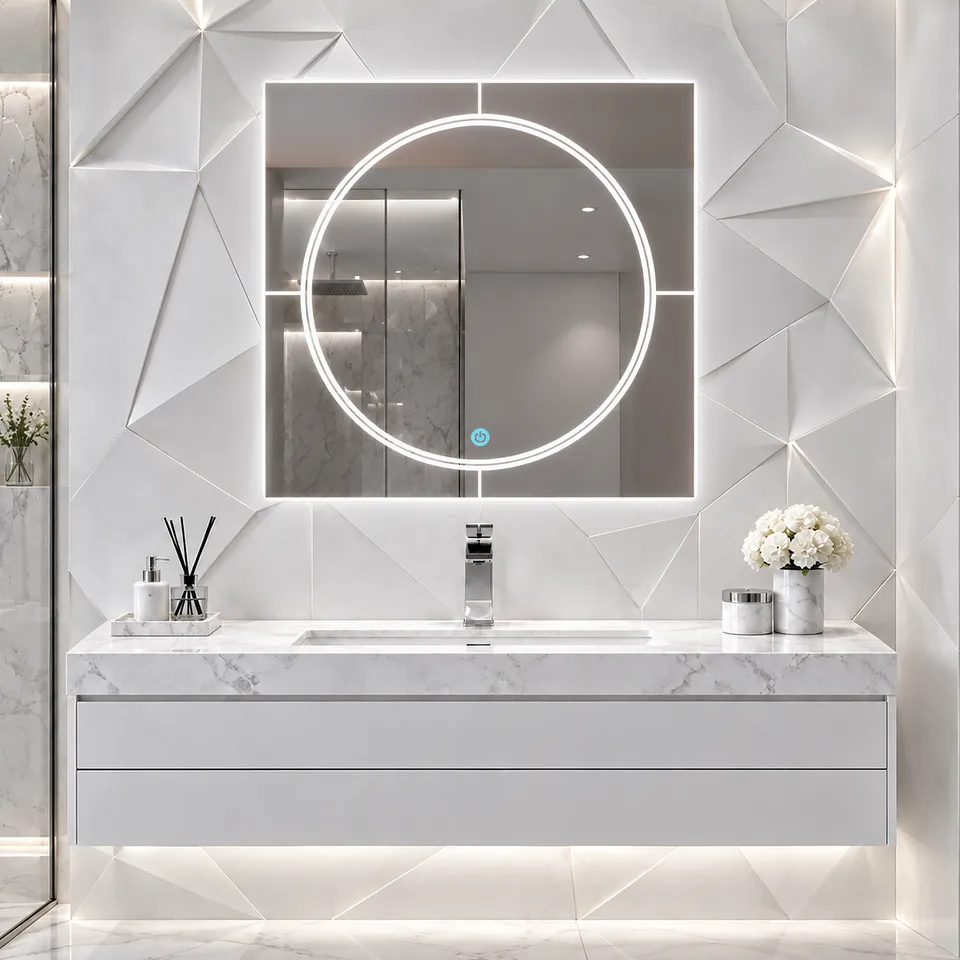 Дзеркало з LED підсвіткою 50х50см квадратне Oakland — фото 15