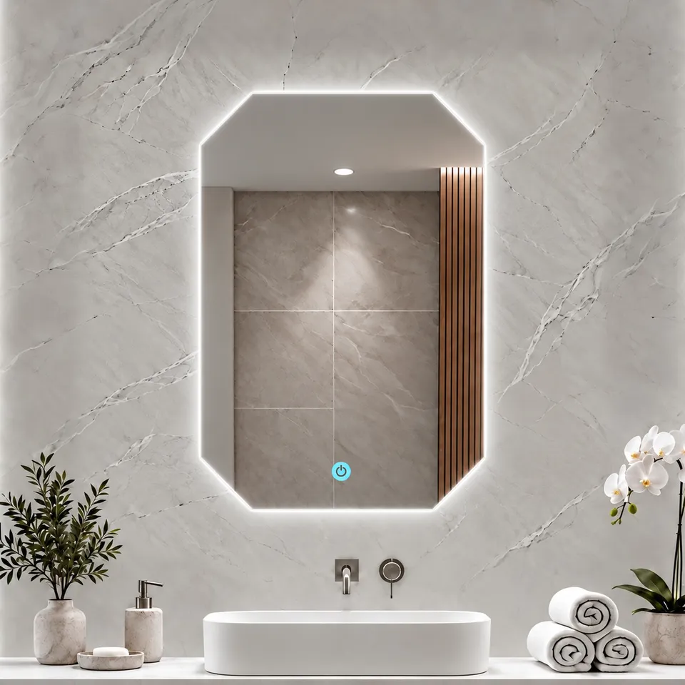 Дзеркало з LED підсвіткою 50х70см ромб Garden Grove