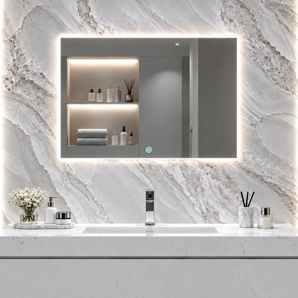 Дзеркало з LED підсвіткою 70х50см прямокутне Santa Clarita — фото 6