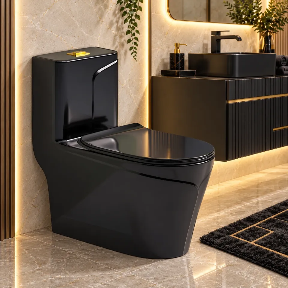 Дизайнерський унітаз Black 8721