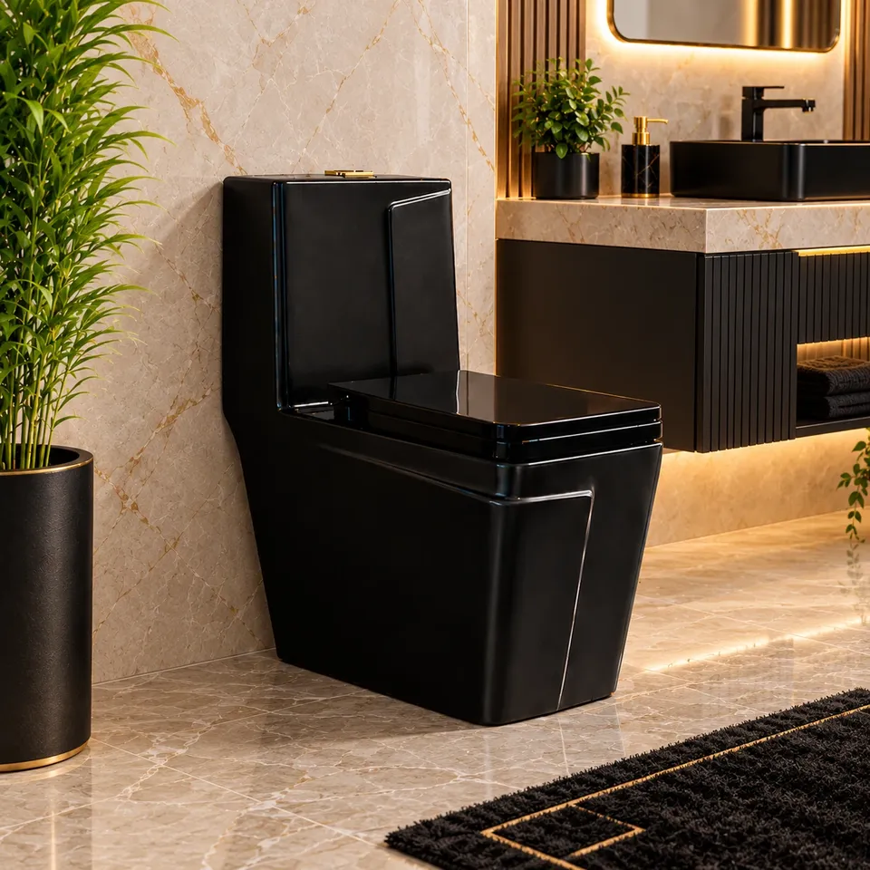 Дизайнерський унітаз Black 8604
