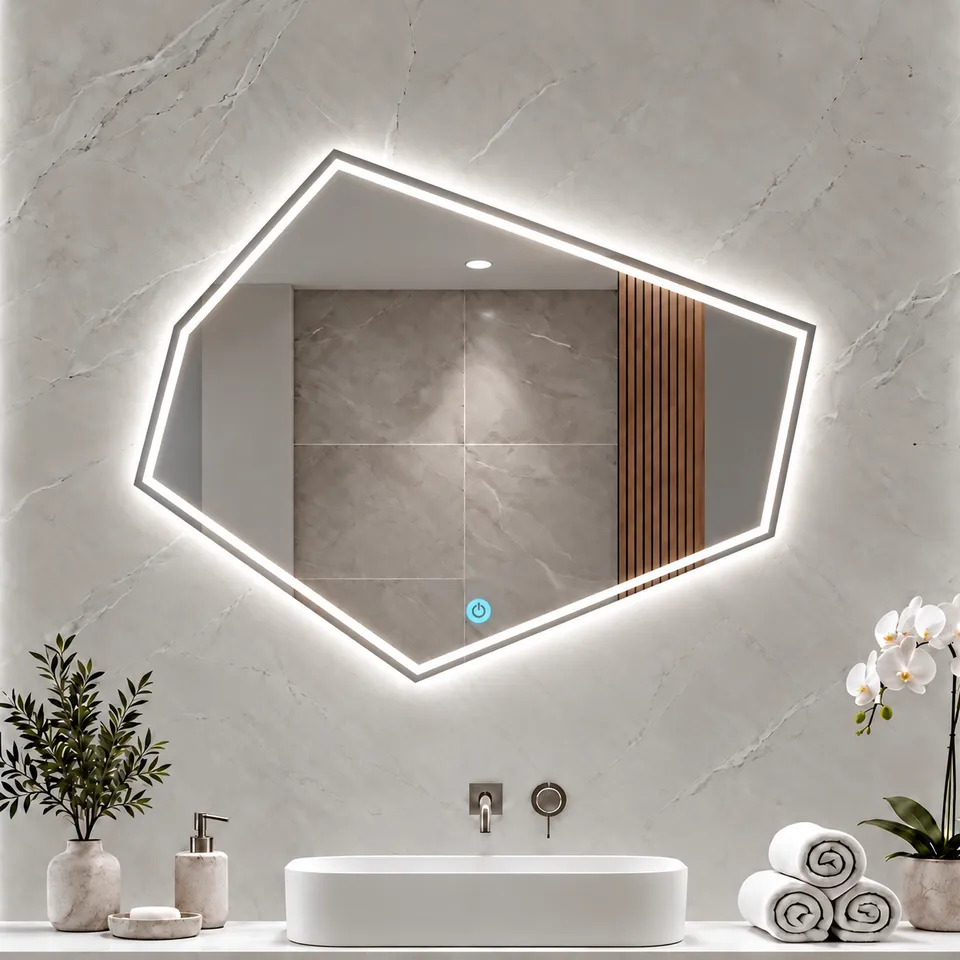 Дзеркало з LED підсвіткою 70х50см фігурне Henderson