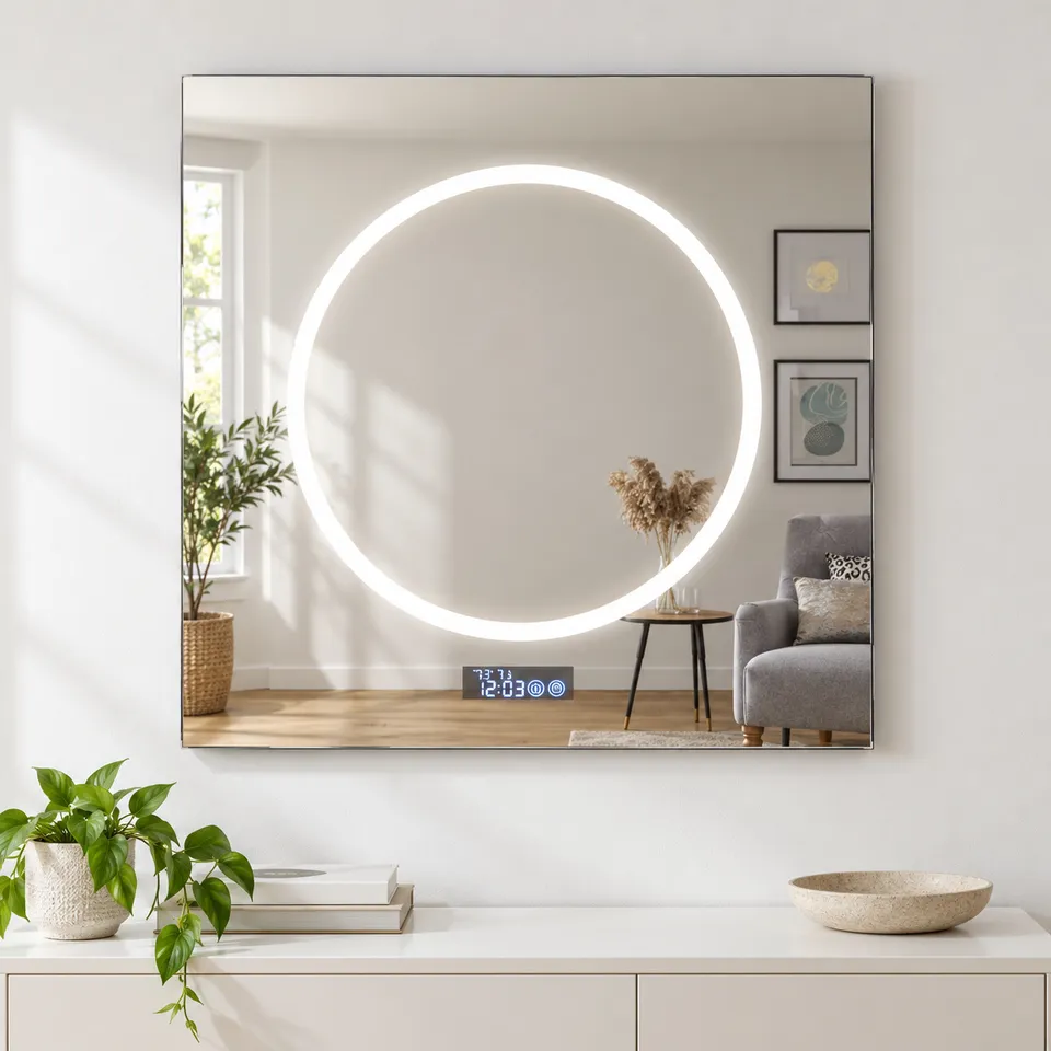 Дзеркало з LED підсвіткою 50х50см квадратне Fullerton