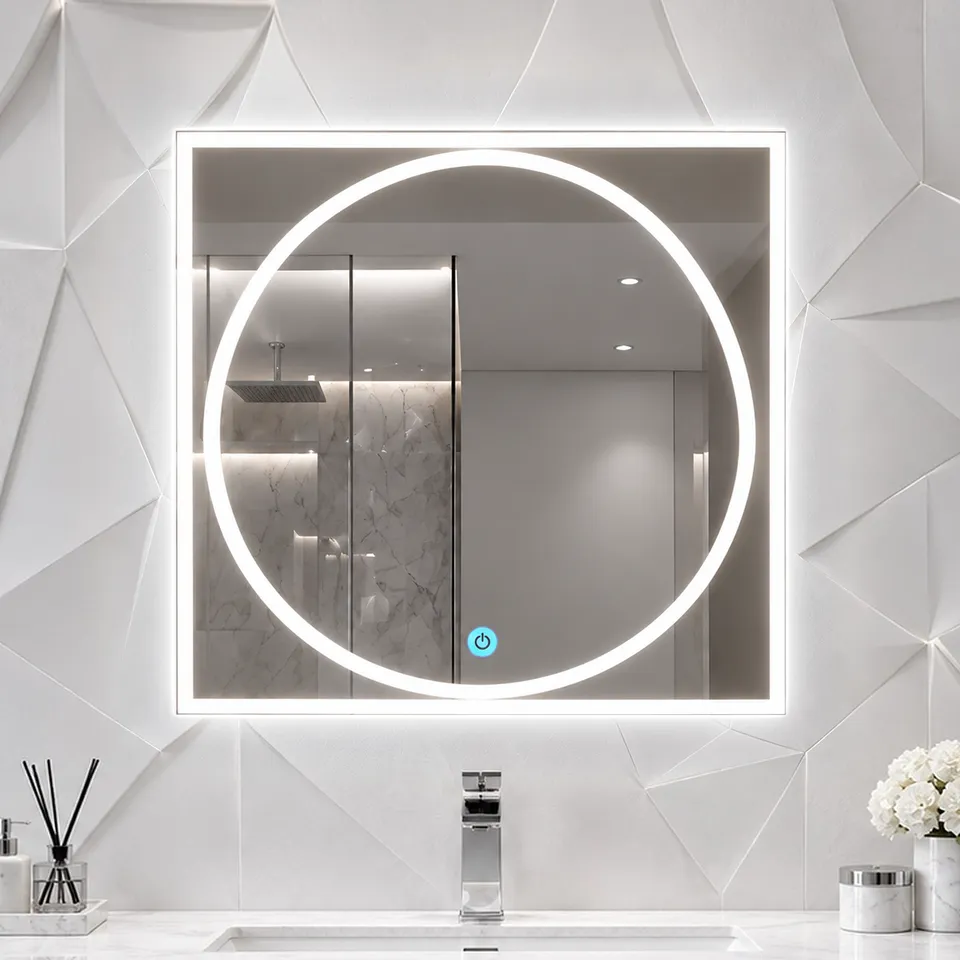 Дзеркало з LED підсвіткою 50х50см квадратне Glendale — фото 11