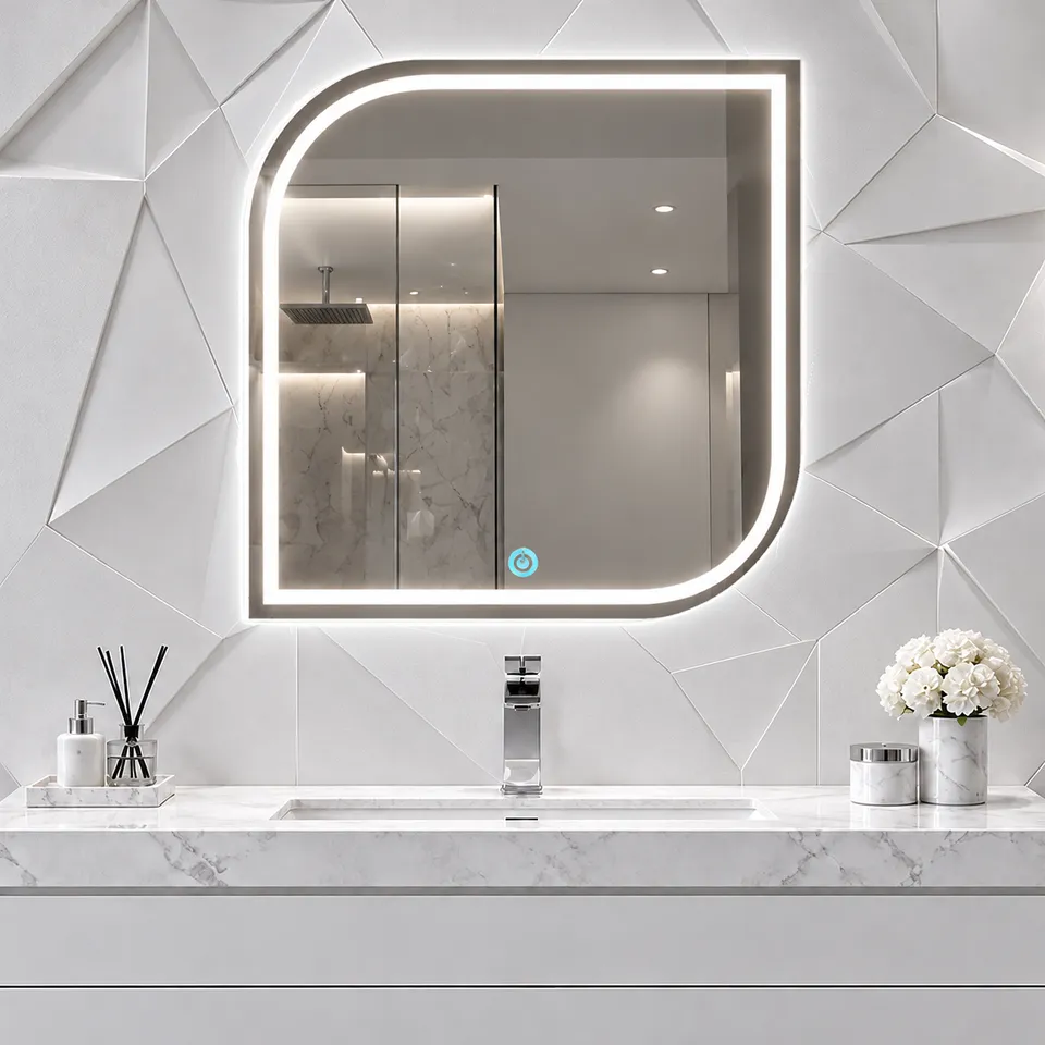 Дзеркало з LED підсвіткою 50х50 см квадратне McKinney — фото 4