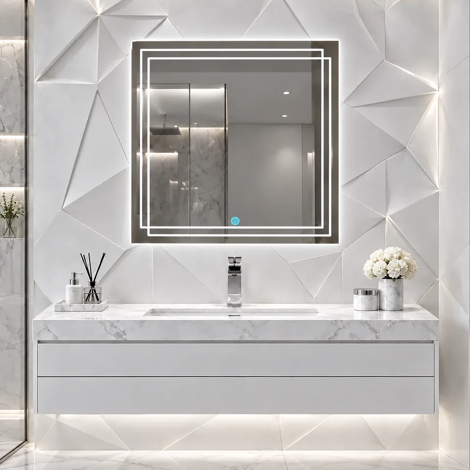 Дзеркало з LED підсвіткою 50х50см квадратне Bakersfield — фото 7