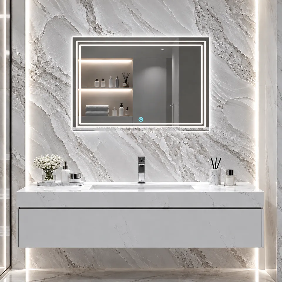 Дзеркало з LED підсвіткою 70х50см прямокутне Scottsdale — фото 9