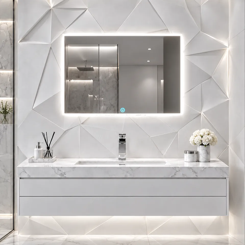 Дзеркало з LED підсвіткою 70х50см прямокутне Santa Clarita — фото 7