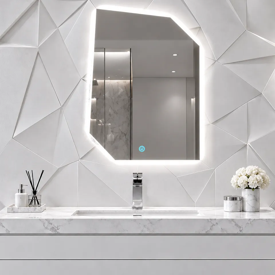 Дзеркало з LED підсвіткою 50х70см фігурне Irvine — фото 4