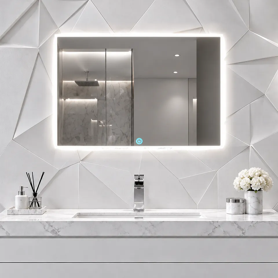 Дзеркало з LED підсвіткою 70х50см прямокутне Santa Clarita — фото 4