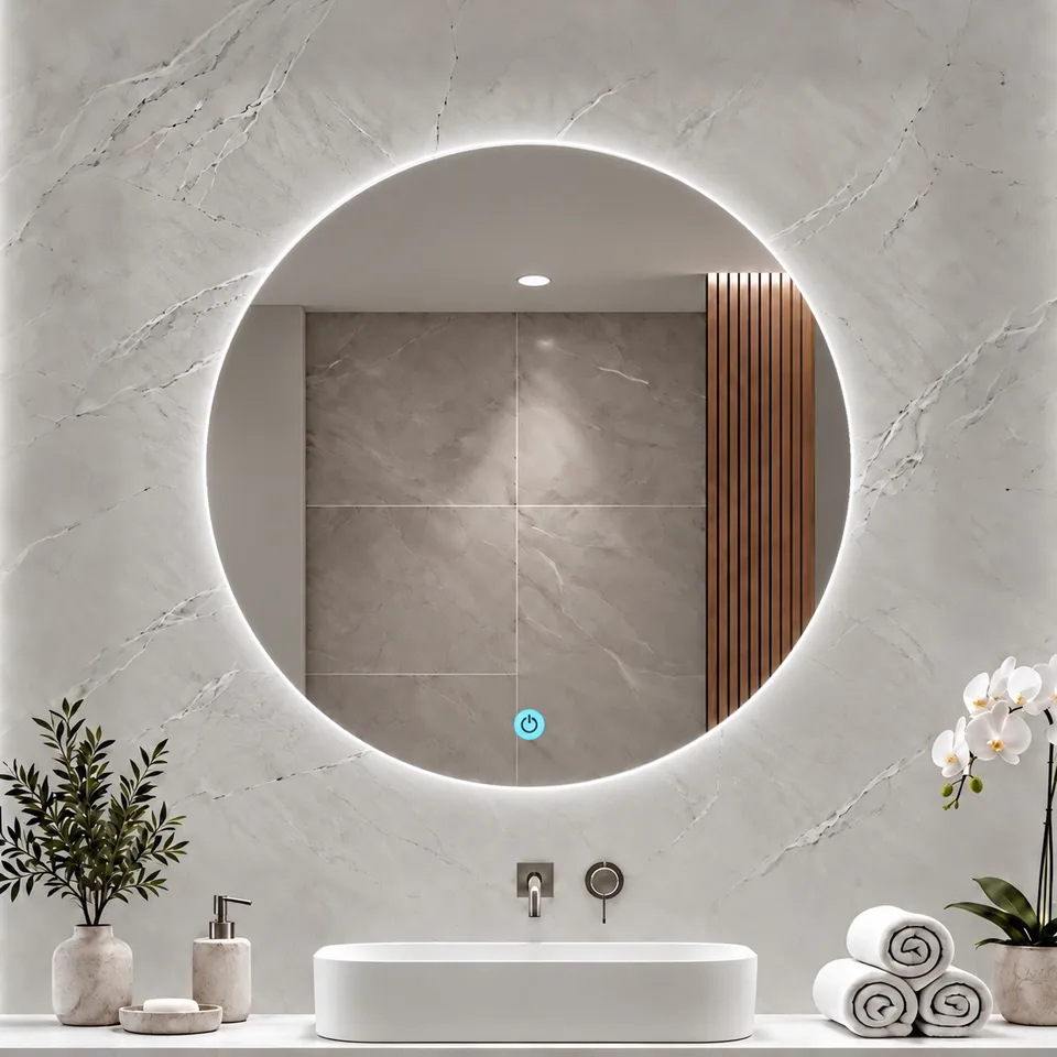 Дзеркало з LED підсвіткою 49х49см кругле Chandler