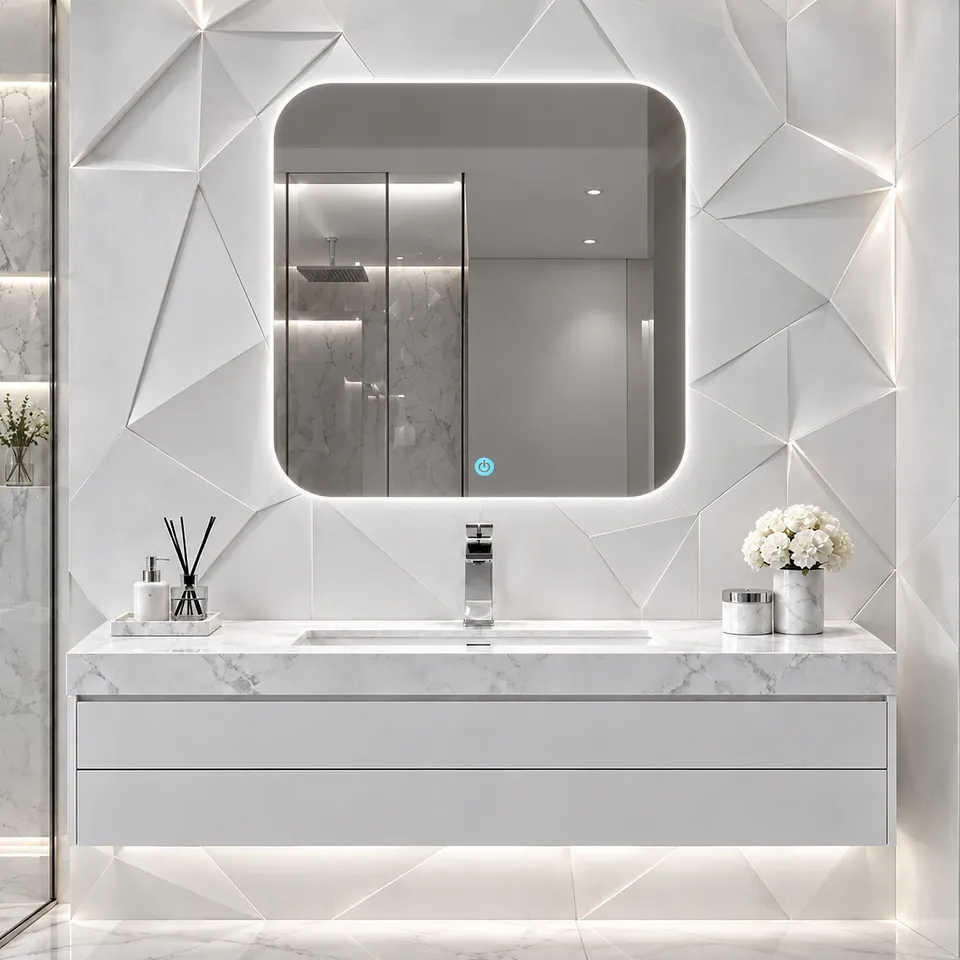 Дзеркало з LED підсвіткою 50х50см квадратне New Haven — фото 7
