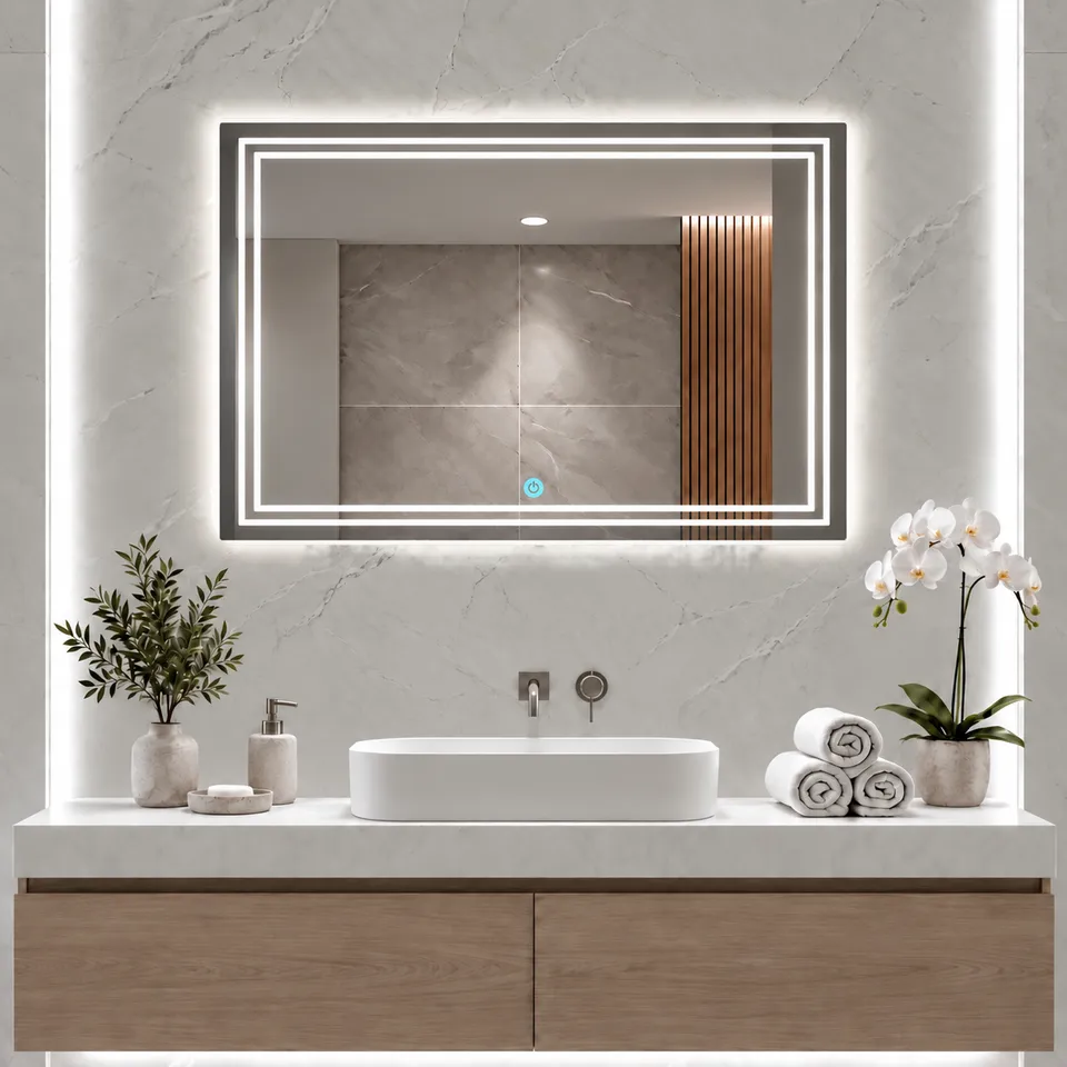 Дзеркало з LED підсвіткою 70х50см прямокутне Scottsdale — фото 5