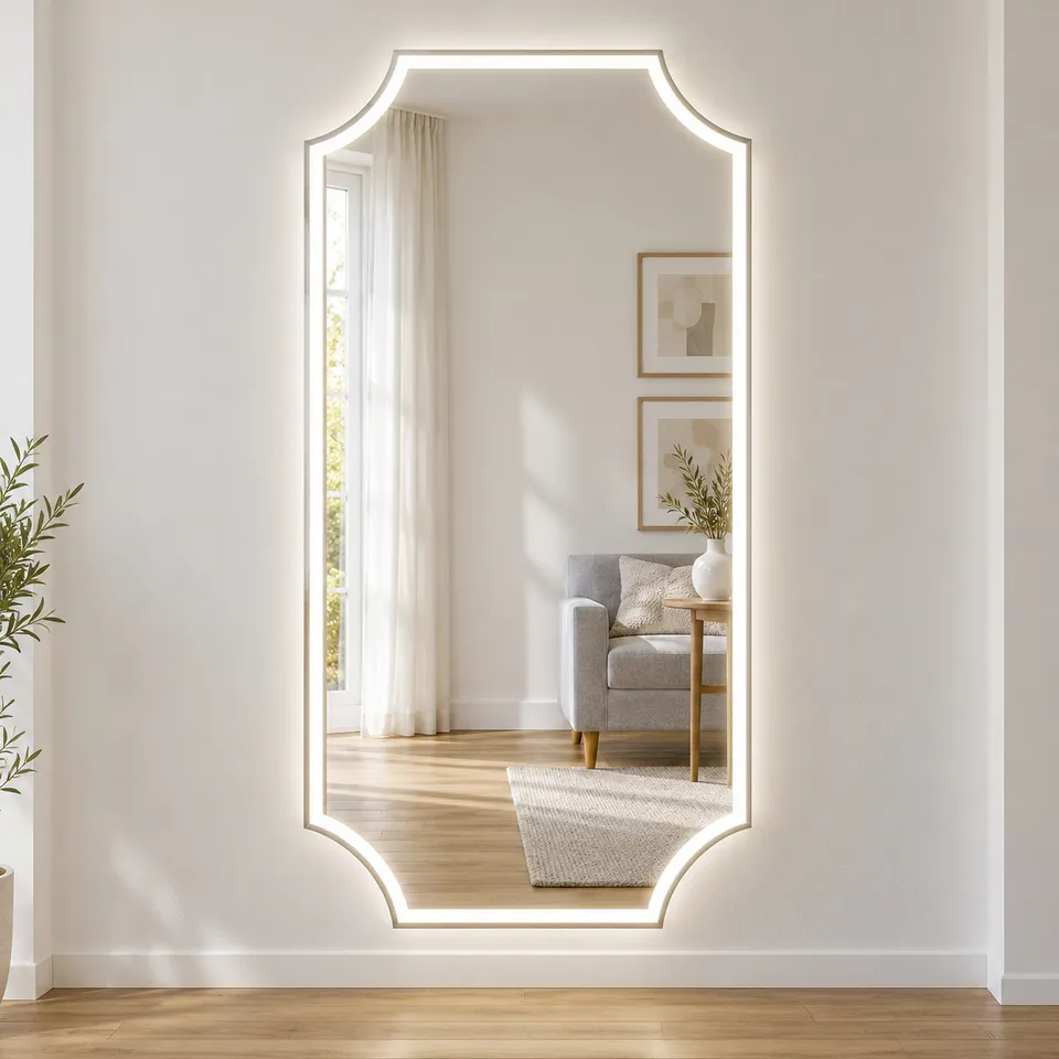 Дзеркало з LED підсвіткою 60х150см ромб Savannah