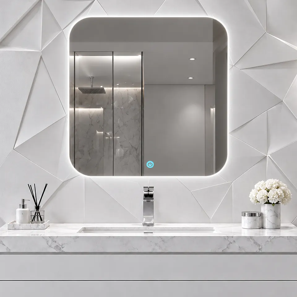 Дзеркало з LED підсвіткою 50х50см квадратне New Haven — фото 13