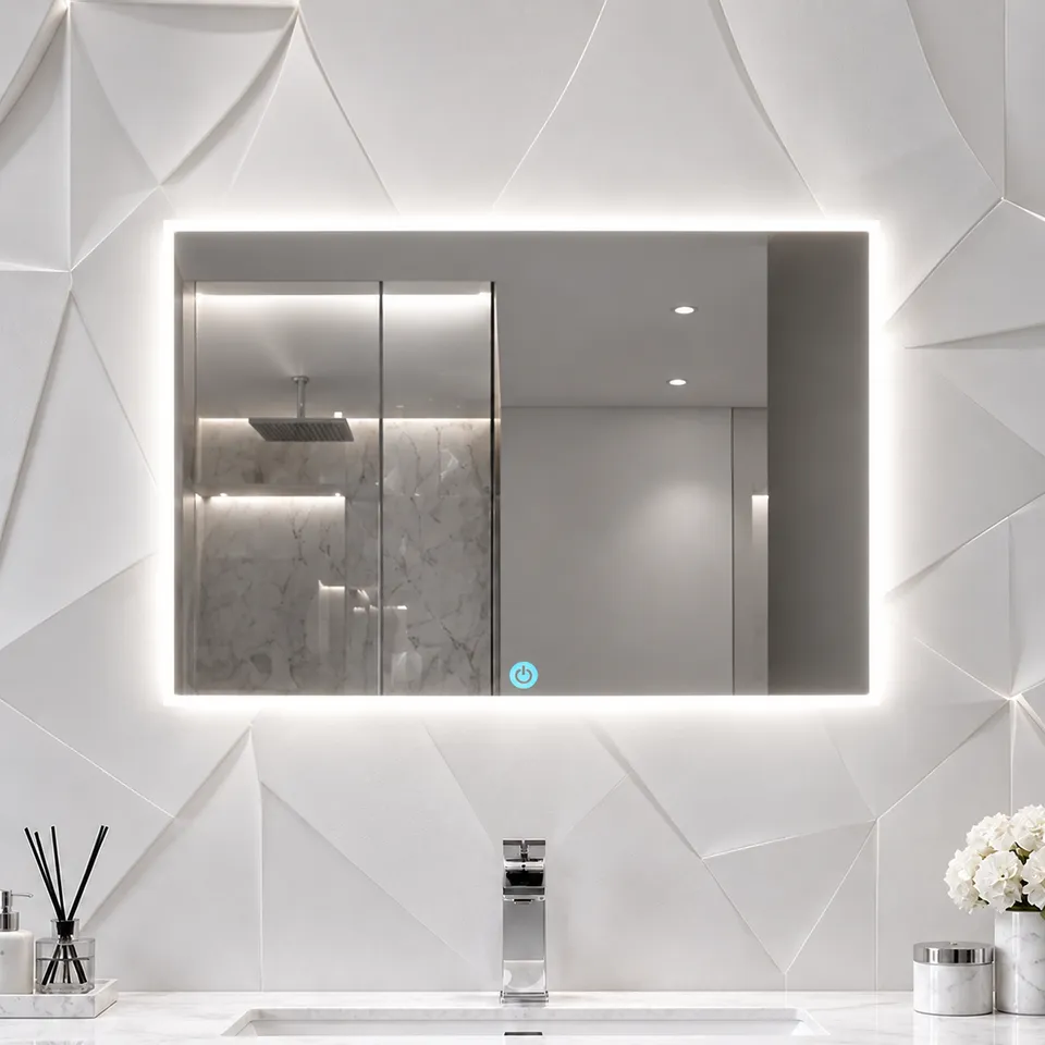 Дзеркало з LED підсвіткою 70х50см прямокутне Santa Clarita — фото 1