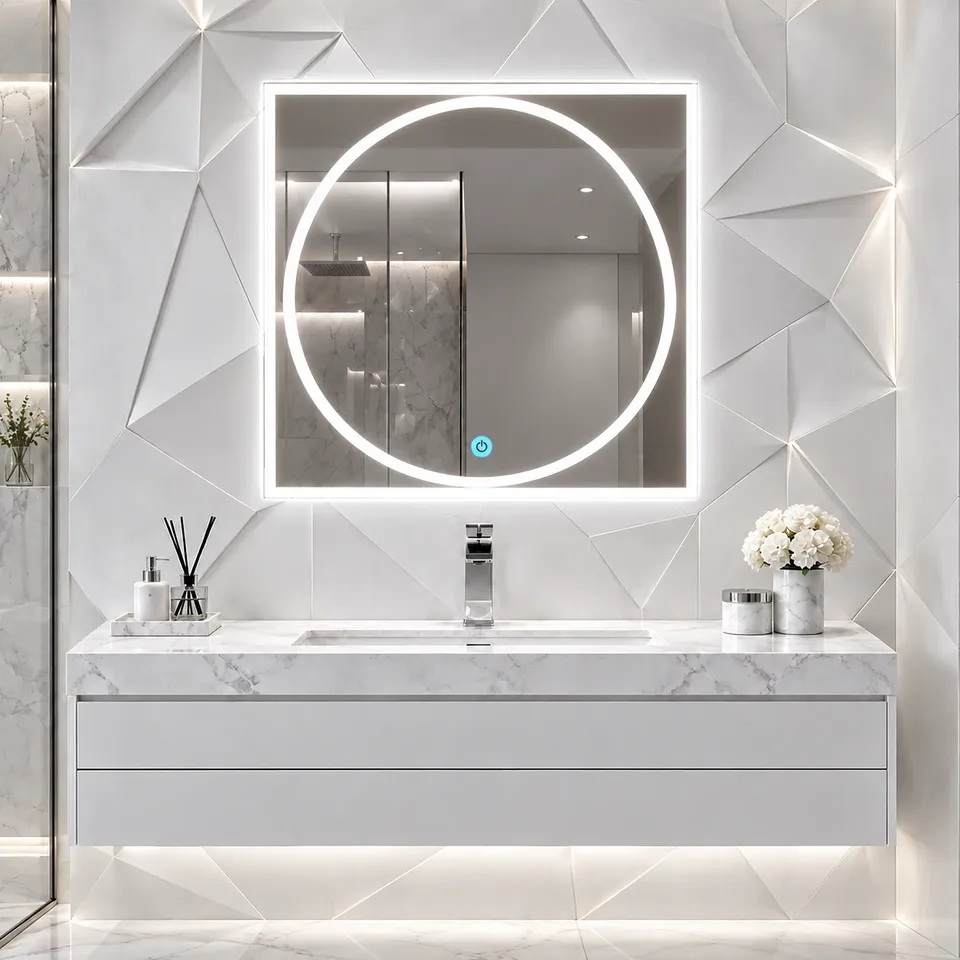 Дзеркало з LED підсвіткою 50х50см квадратне Glendale — фото 7