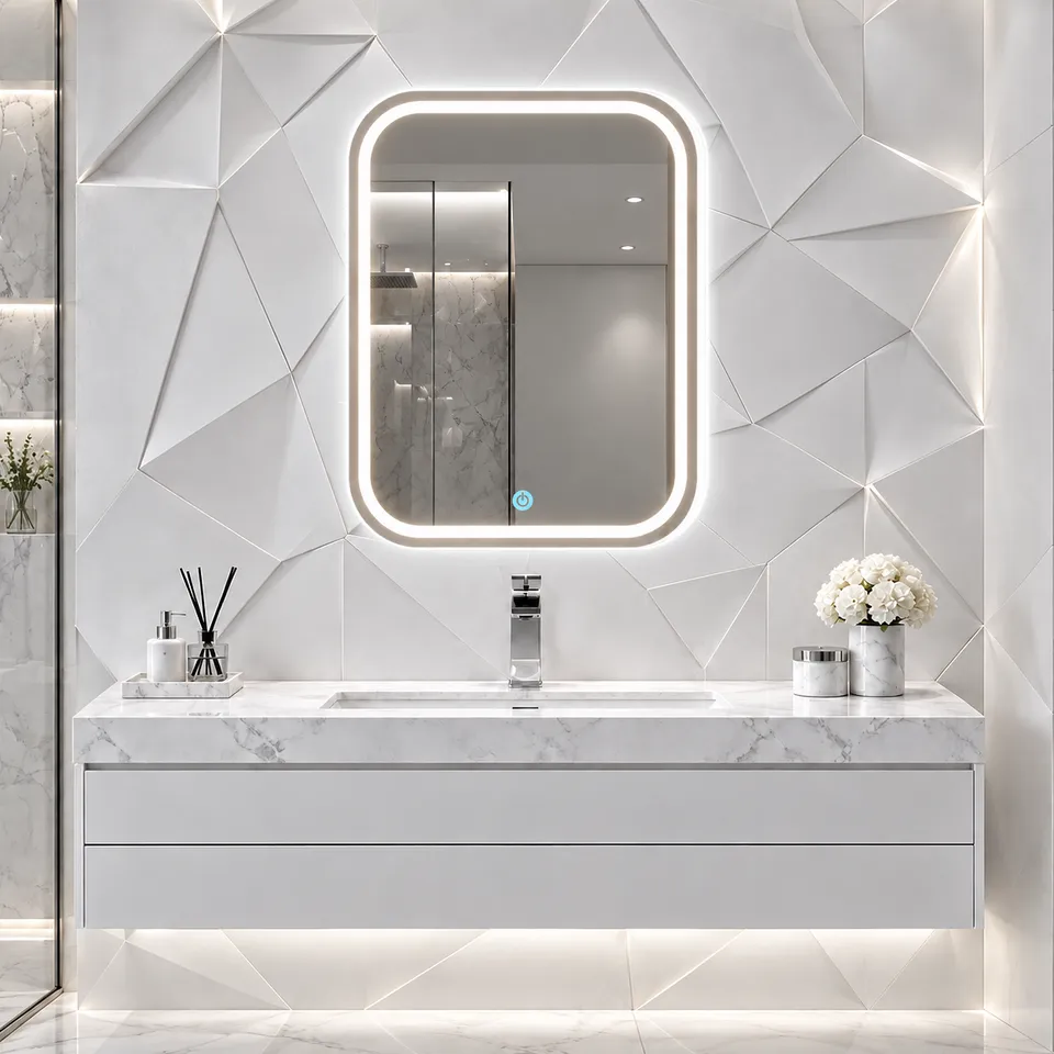 Дзеркало з LED підсвіткою 50х70см прямокутне Oxnard — фото 7