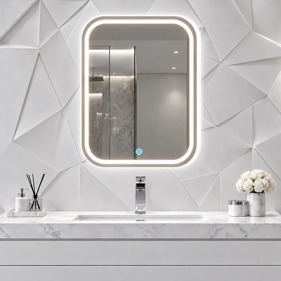 Дзеркало з LED підсвіткою 50х70см прямокутне Oxnard — фото 4